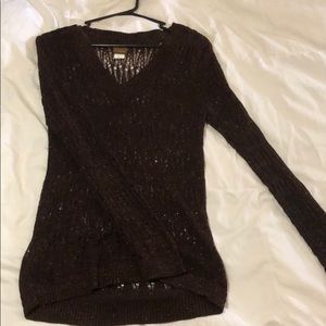 Long sleeve see through sweater